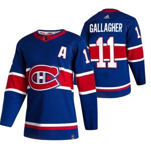 Montreal Canadiens Trikot Brendan Gallagher 11 2022 Reverse Retro Blau Authentic